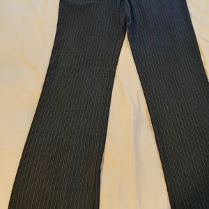 Dark Brown Pinstripe Pants